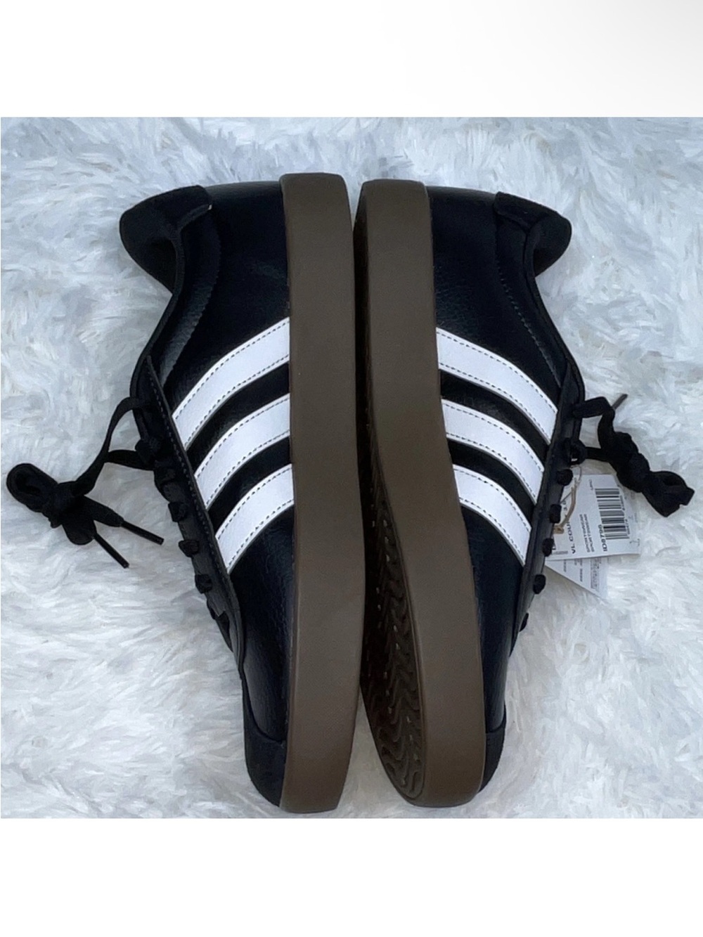 Adidas VL court 3.0 black and white for women’s Size 8.5 Brand New - Picture 8 of 11